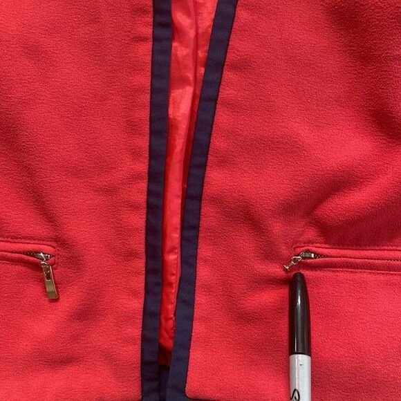 Forever 21 80s Inspired Red/ Navy Blazer XS - Picture 4 of 9